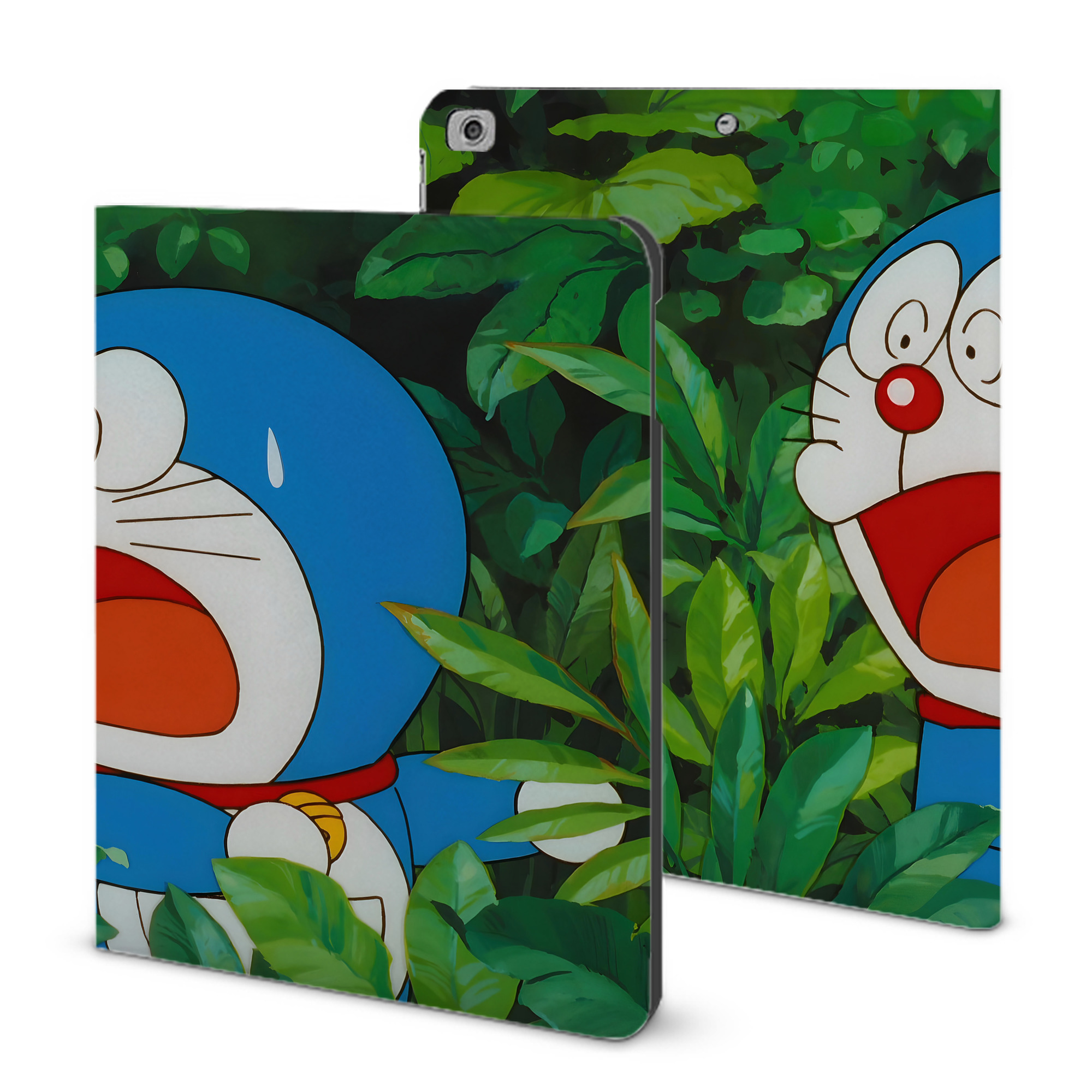 （画像用） ドラえもん Doraemon IPad ケース ブック型 PUレザー TPU 耐衝撃 軽量 薄型 ペン収納なし 全面保護 IPad 各モデル対応